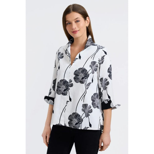 Aggie Top (Available in Flower Print or Green)