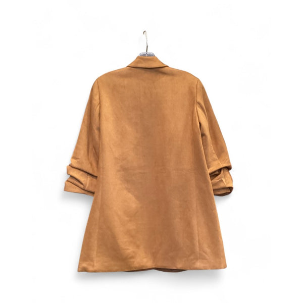 Ruched Blazer-Camel