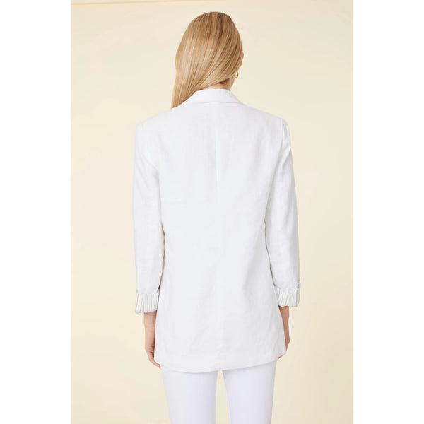 White Linen Blazer