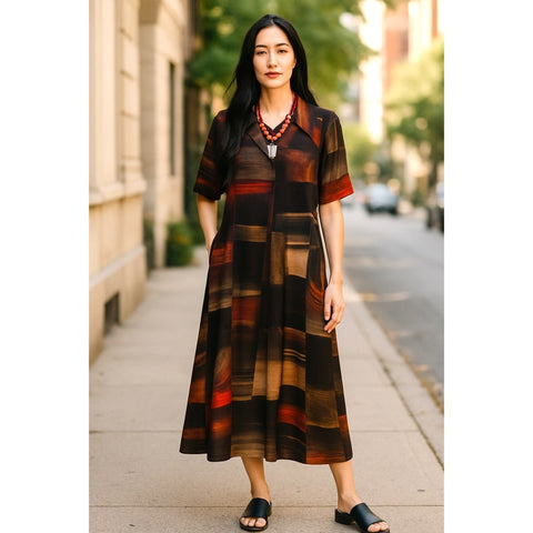 Bordeaux Amber Dress