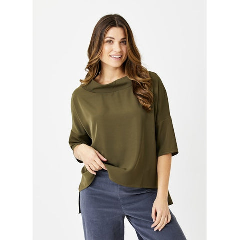 Audrey Top (Available in Camel, Olive, or Aubergine)