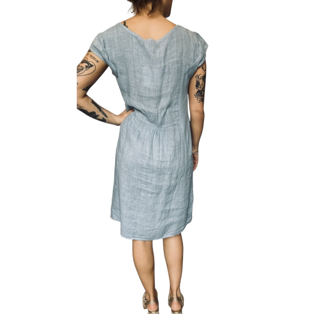 Cap Sleeve Linen Dress | Wise Buys