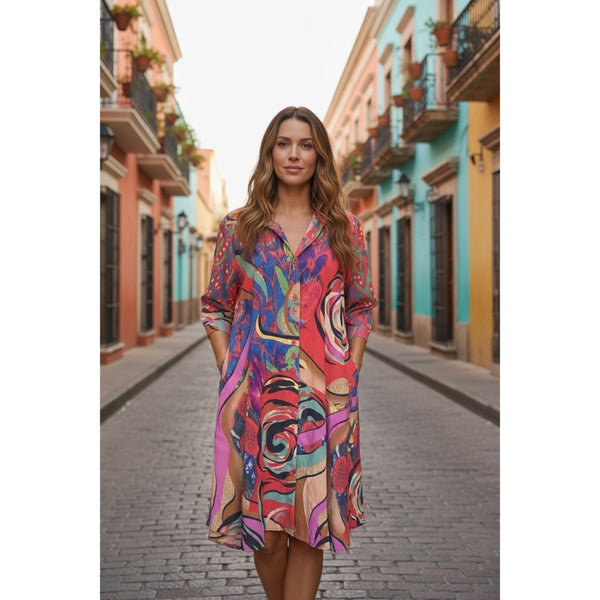 Painted Rose Dress