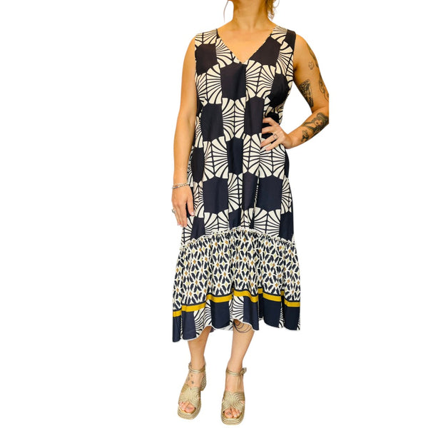Ruffle Hem Dress - Long