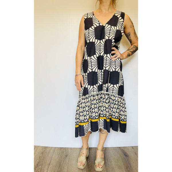 Ruffle Hem Dress - Long
