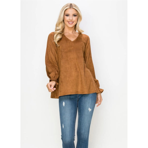 Abby Top (Available in Camel or Olive)