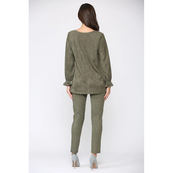 Abby Top (Available in Camel or Olive)