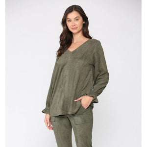 Abby Top (Available in Camel or Olive)