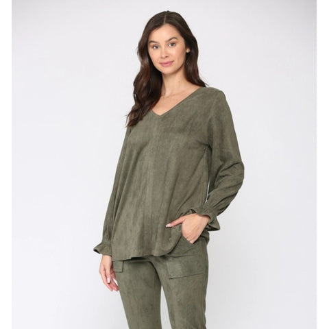 Abby Top (Available in Camel or Olive)