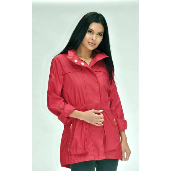 Anna Raincoat (Available in Purple, Red, or Hermes Orange)