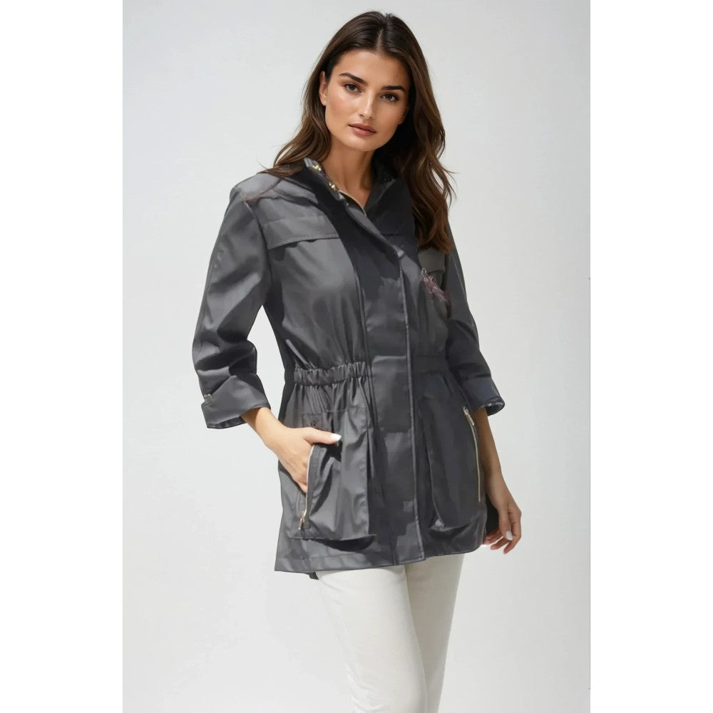 Anna Raincoat (Available in Black, Olive, or White)