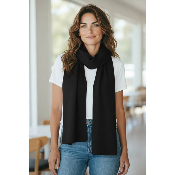 Cashmere Scarf (Available in Garnet, Grey, or Black)