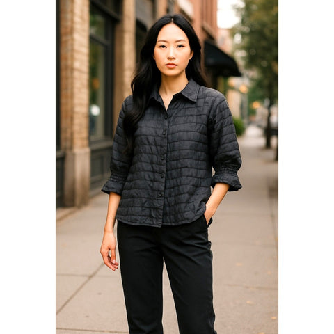 Quilted Puffer Blouse
