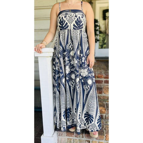 Desiree Dress (Available in Blue or Red)