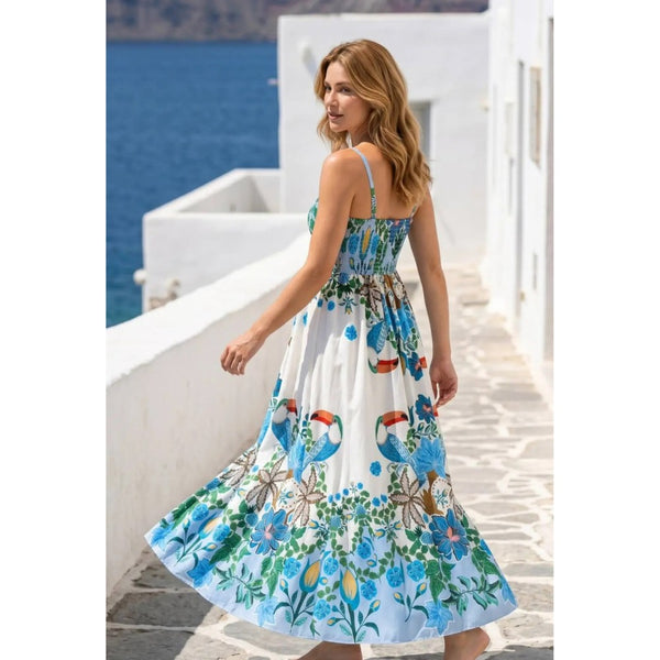 Blue Toucan Dress