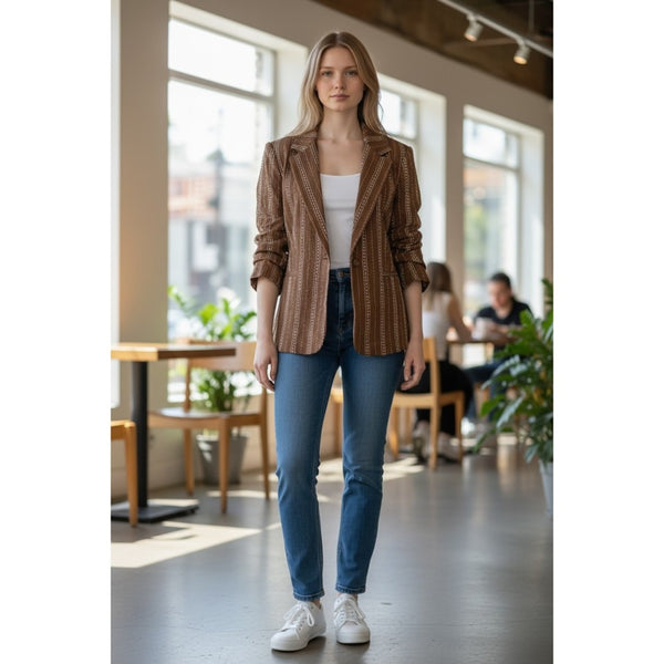 Brown Stripe Jacket