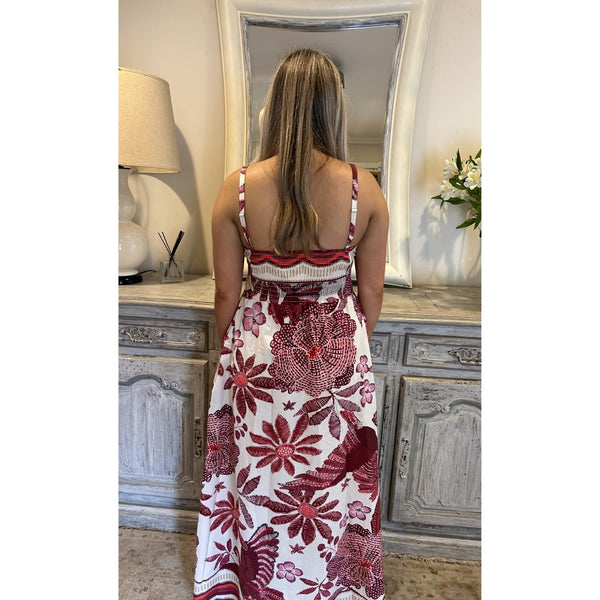 Burgundy Spaghetti Maxi