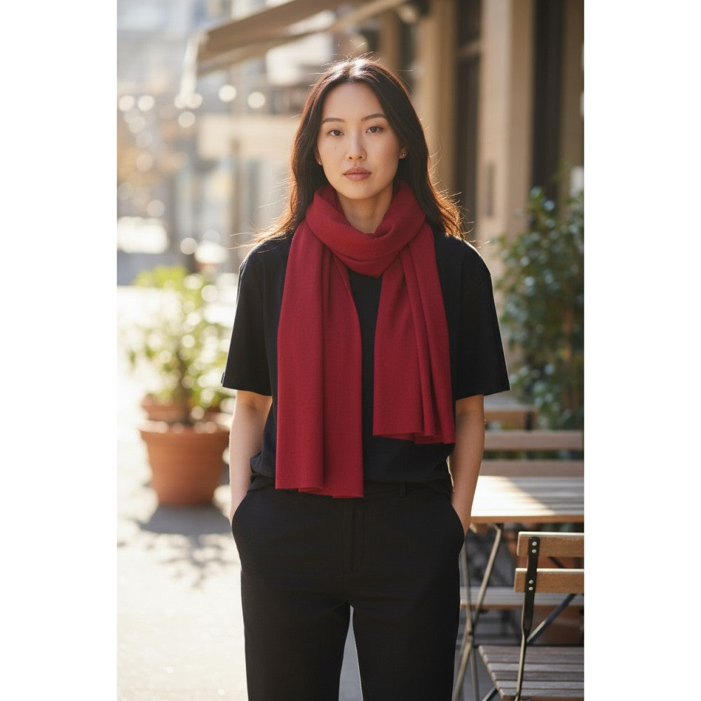 Garnet Cashmere Scarf
