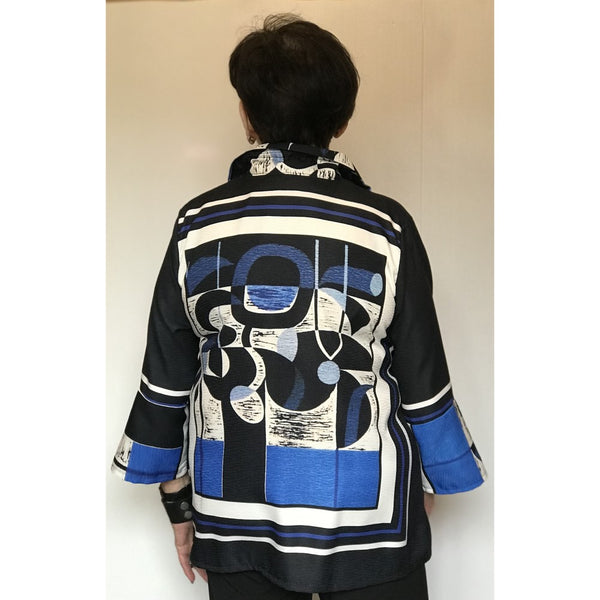 Blue Framed Art Jacket