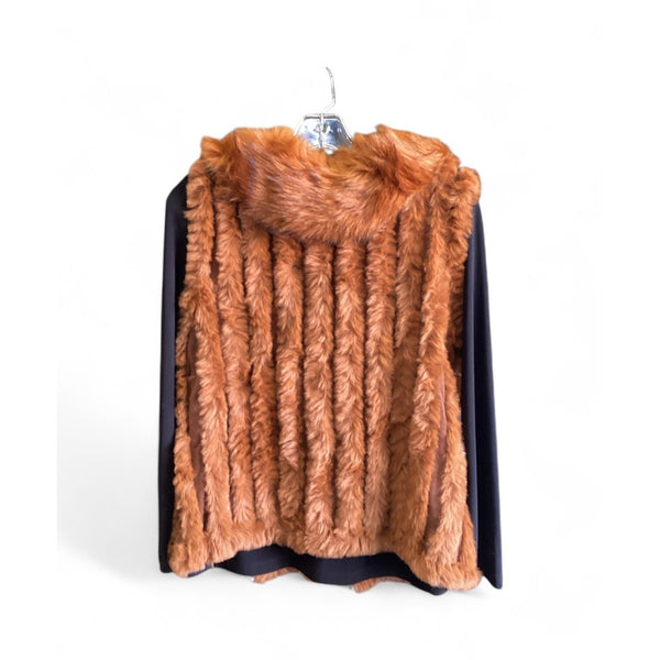 Cashmere Faux Fur Vest (Available in Olive or Rust)