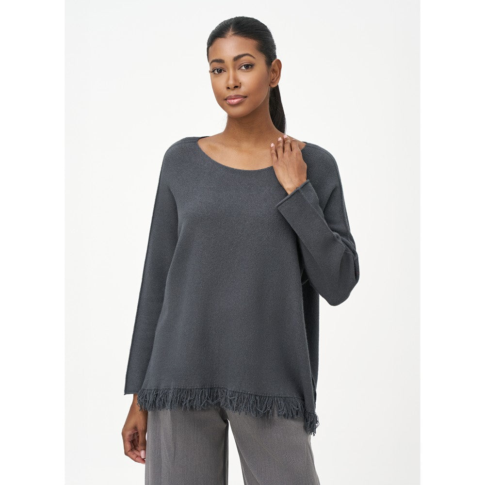 Fringed Hem Sweater