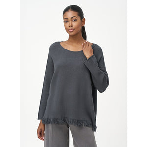 Fringed Hem Sweater