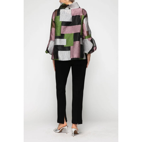 Sheer Geometric Top
