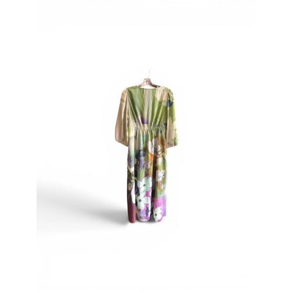 Green Floral Maxi Dress