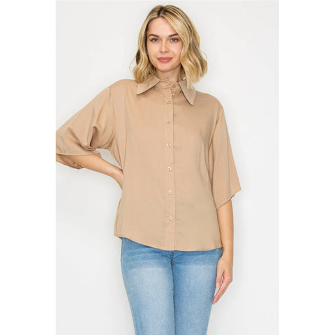 Jackie Top (Available in Beige or White)