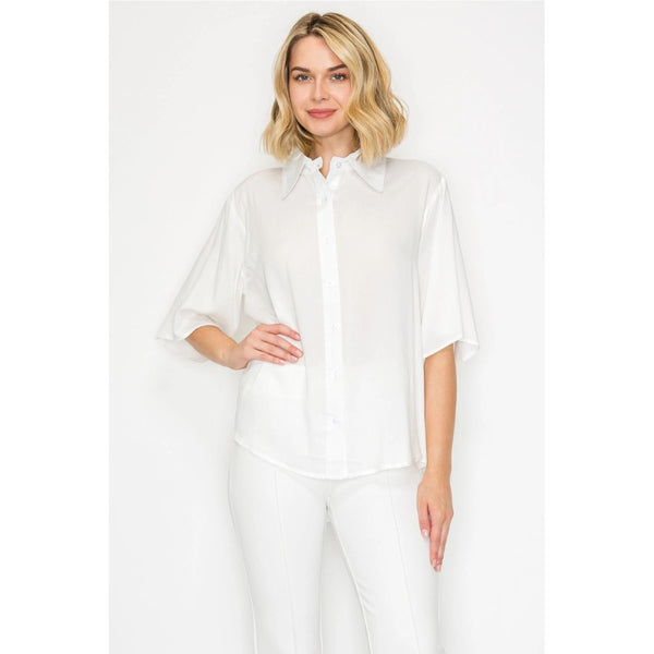 Jackie Top (Available in Beige or White)