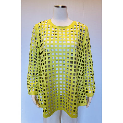 Laser Cut Lime Pullover