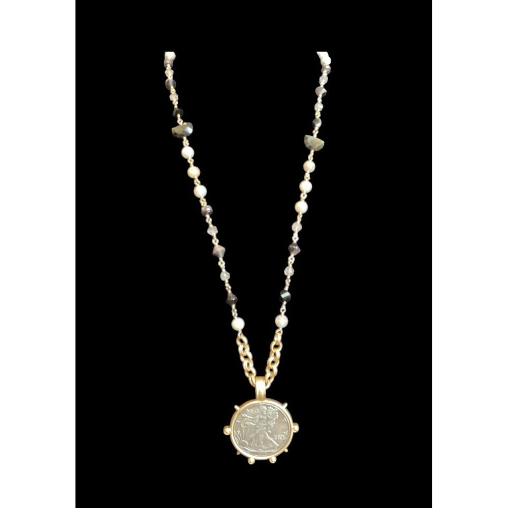 Liberty Coin Necklace Set