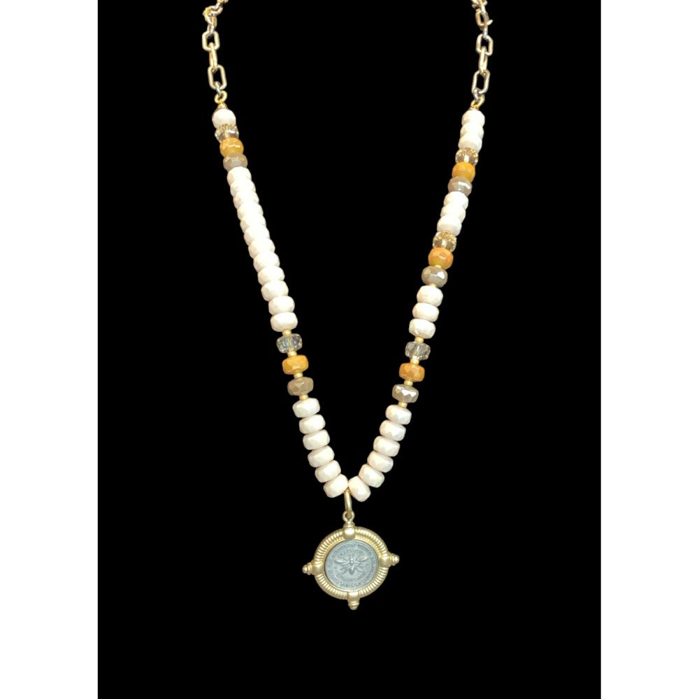 Bee Coin Necklace