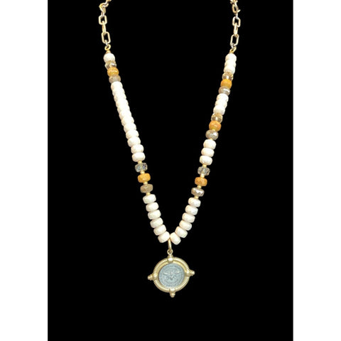 Bee Coin Necklace