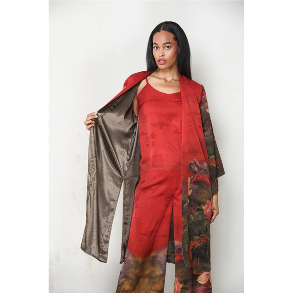 Reversible Merlot Kimono