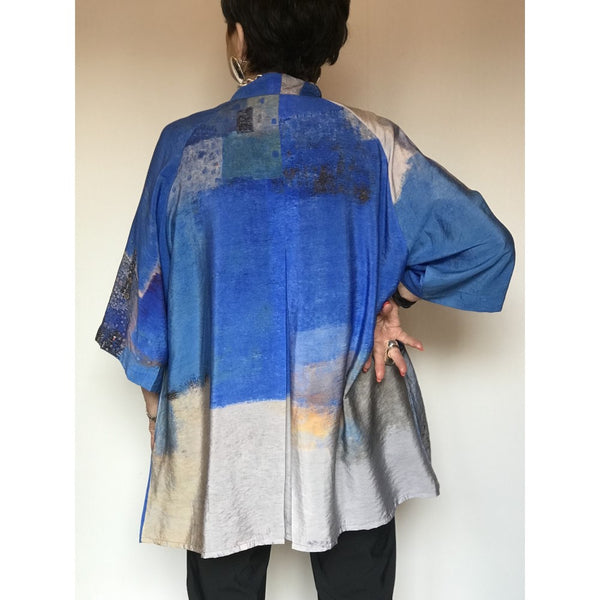 Blue Mosaic Kimono