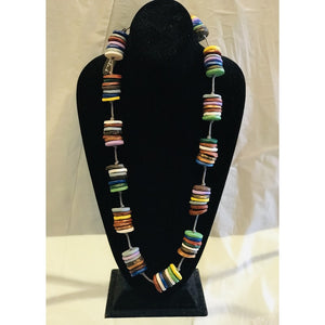 Multi-colored Spools Necklace