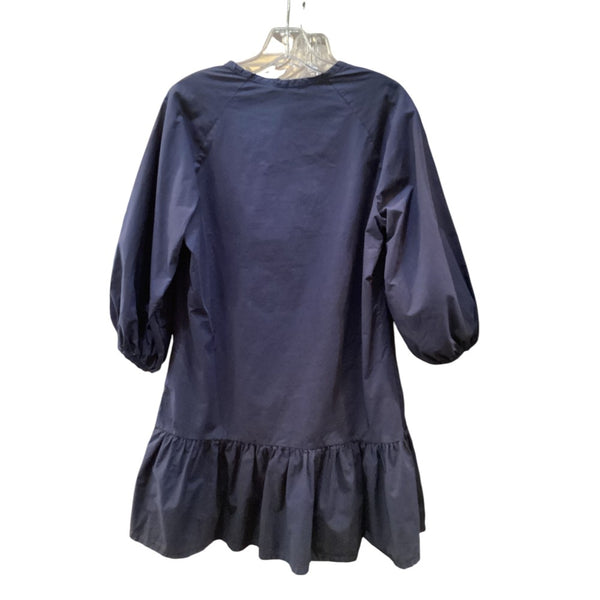 Navy Ruffle Dress