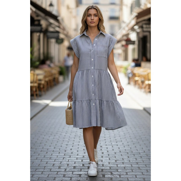 Pinstripe Dress