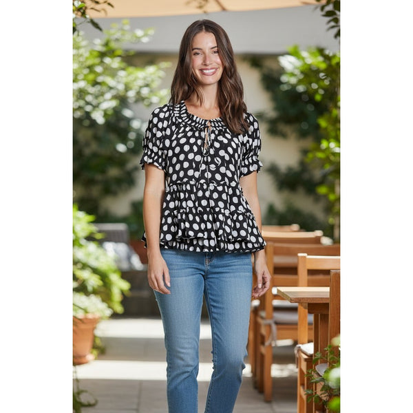 Ruffle Dot Top