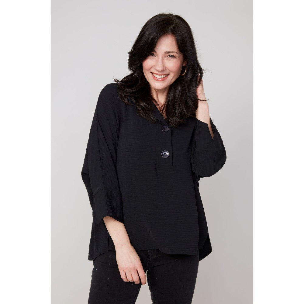Queenie Blouse (Available in Black, Blue, Cream, or Magenta)