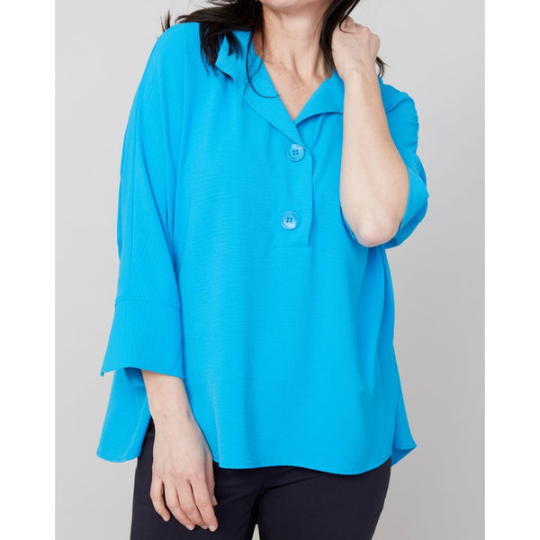 Queenie Blouse (Available in Black, Blue, Cream, or Magenta)