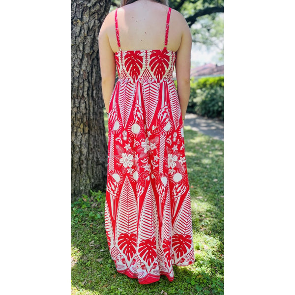 Desiree Dress (Available in Blue or Red)