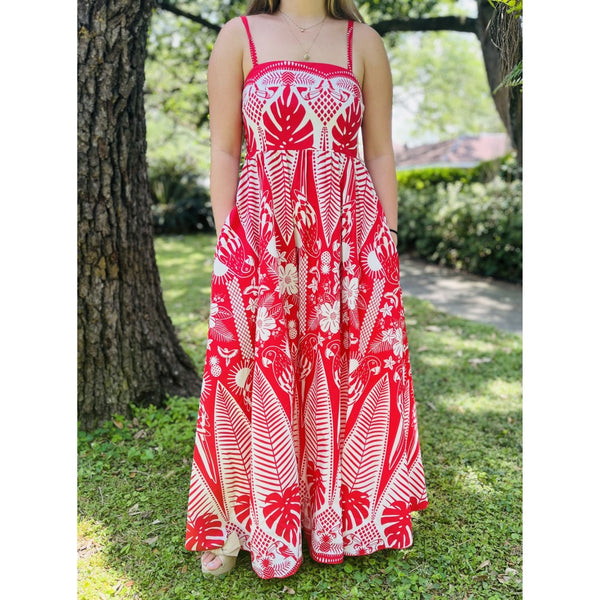 Desiree Dress (Available in Blue or Red)