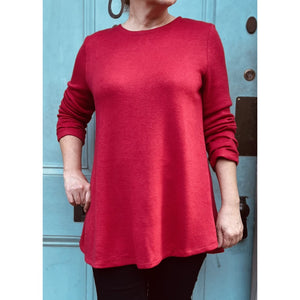 Ruched Sleeve Sweater