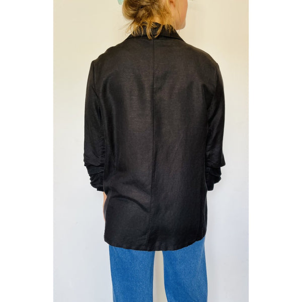 Linen Blazer (Available in Black or White)