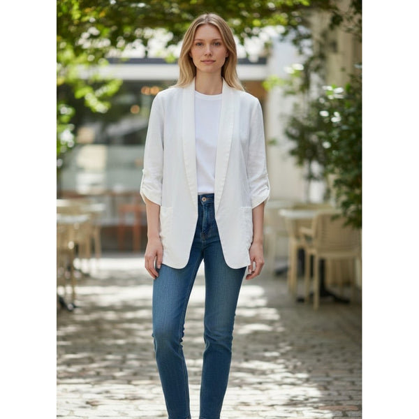 Linen Blazer (Available in Black or White)