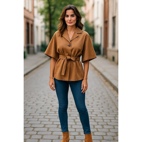 Camel Cape Jacket