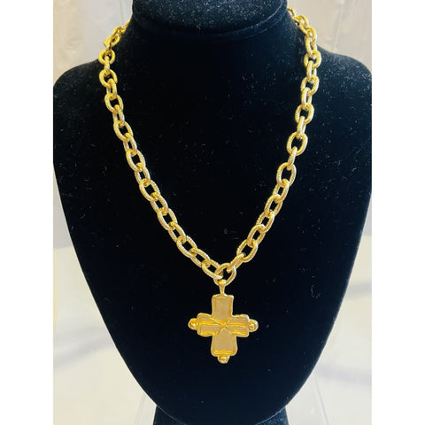 Gold Crisscross Necklace