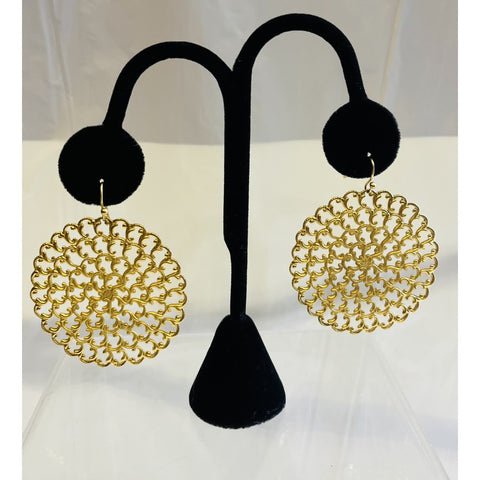 Gold Filigree Earrings